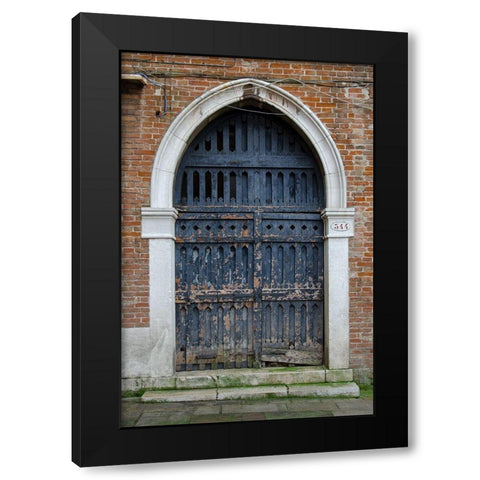 Windows and Doors of Venice V Black Modern Wood Framed Art Print by DeNardo, Laura