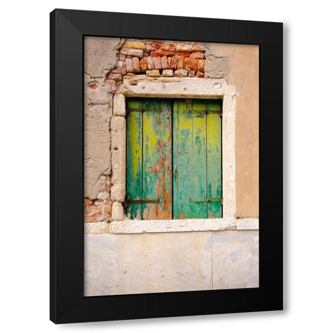 Windows and Doors of Venice VI Black Modern Wood Framed Art Print with Double Matting by DeNardo, Laura