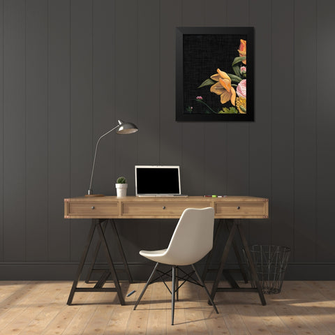 Baroque Grid I Black Modern Wood Framed Art Print by McCavitt, Naomi