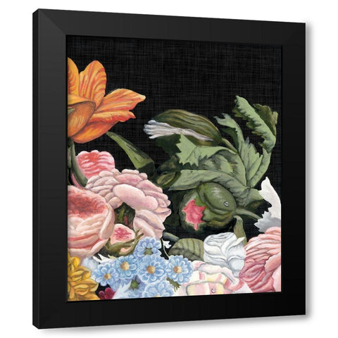 Baroque Grid II Black Modern Wood Framed Art Print by McCavitt, Naomi