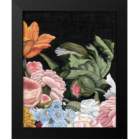 Baroque Grid II Black Modern Wood Framed Art Print by McCavitt, Naomi