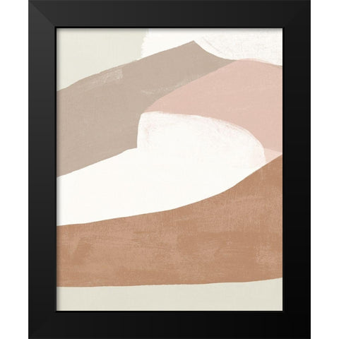 Symphonic Shapes VI Black Modern Wood Framed Art Print by Vess, June Erica