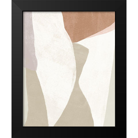 Symphonic Shapes VII Black Modern Wood Framed Art Print by Vess, June Erica