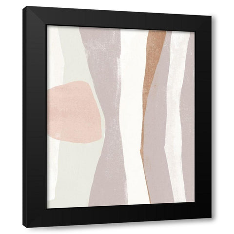 Symphonic Shapes VIII Black Modern Wood Framed Art Print by Vess, June Erica