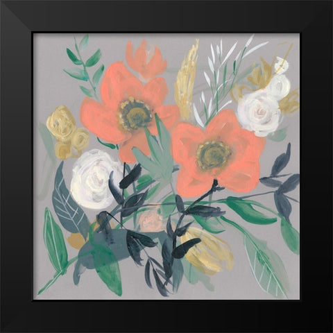 Anemone Jumble I Black Modern Wood Framed Art Print by Goldberger, Jennifer