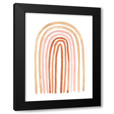 Terre Cotta Rainbow II Black Modern Wood Framed Art Print with Double Matting by Scarvey, Emma