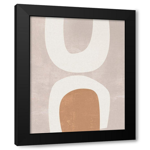 Sun Temple I Black Modern Wood Framed Art Print with Double Matting by Wang, Melissa
