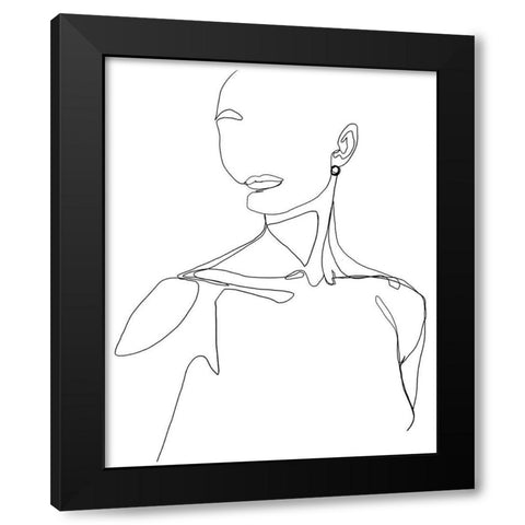 Everlasting Elegance I Black Modern Wood Framed Art Print by Popp, Grace