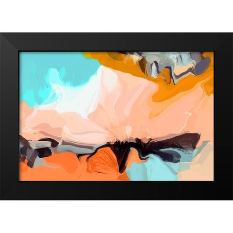 Playful Movement II Black Modern Wood Framed Art Print by Orlov, Irena