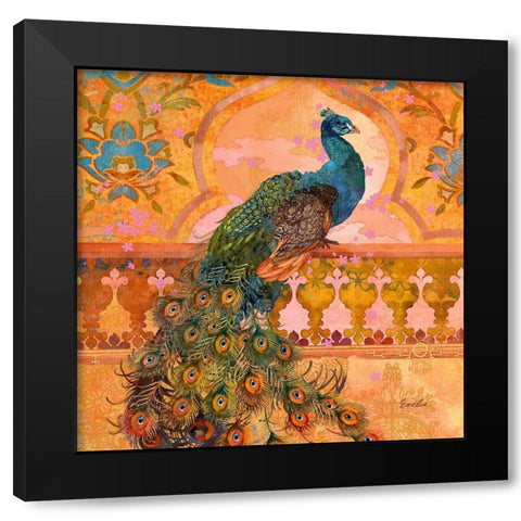 Animal Utopia I Black Modern Wood Framed Art Print with Double Matting by Evelia Designs