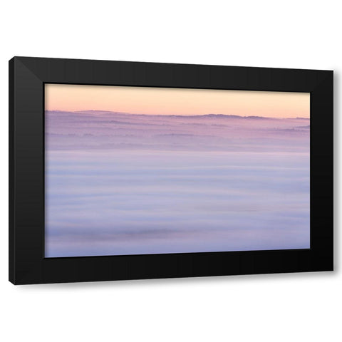 Mist Ripples I Black Modern Wood Framed Art Print by Dautlich, Nick