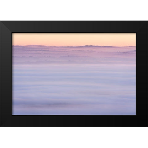 Mist Ripples I Black Modern Wood Framed Art Print by Dautlich, Nick