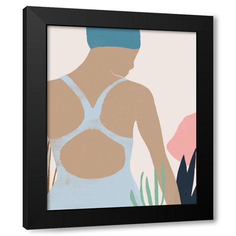 Femme Moderne I Black Modern Wood Framed Art Print by Vess, June Erica