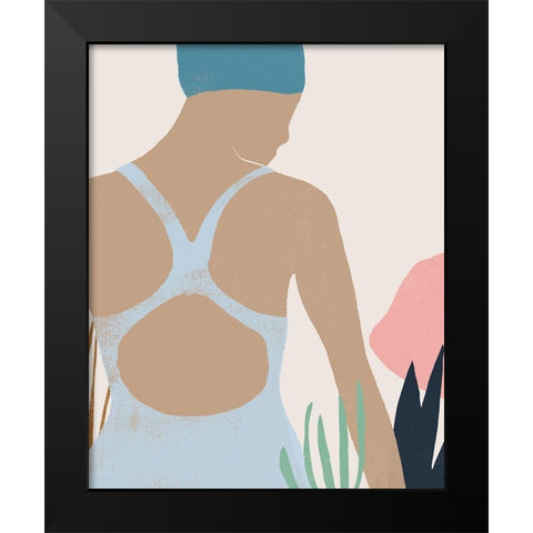 Femme Moderne I Black Modern Wood Framed Art Print by Vess, June Erica