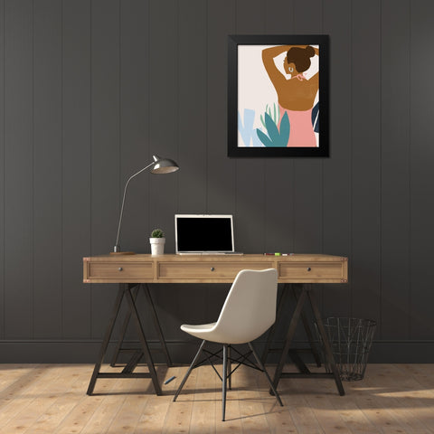 Femme Moderne II Black Modern Wood Framed Art Print by Vess, June Erica