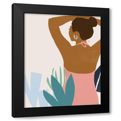 Femme Moderne II Black Modern Wood Framed Art Print by Vess, June Erica