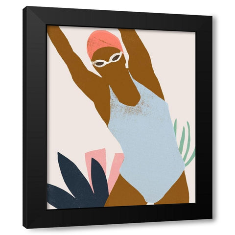 Femme Moderne III Black Modern Wood Framed Art Print by Vess, June Erica