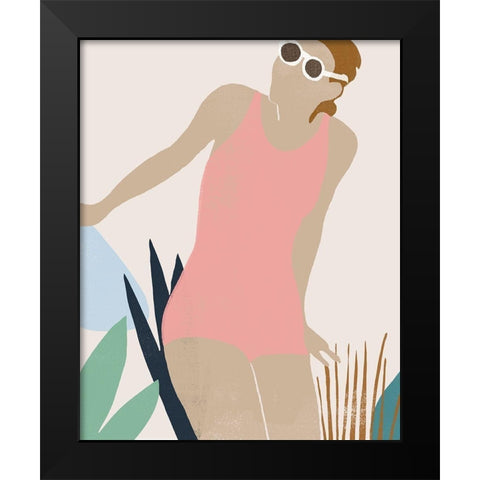Femme Moderne IV Black Modern Wood Framed Art Print by Vess, June Erica
