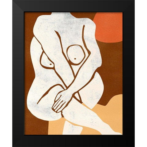 Heat I Black Modern Wood Framed Art Print by Wang, Melissa