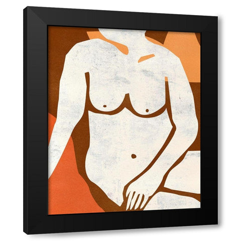 Heat II Black Modern Wood Framed Art Print by Wang, Melissa