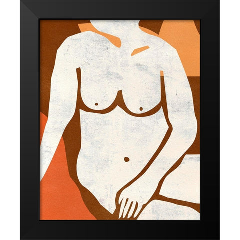 Heat II Black Modern Wood Framed Art Print by Wang, Melissa