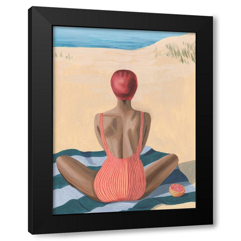 Pomello Beach I Black Modern Wood Framed Art Print by Popp, Grace