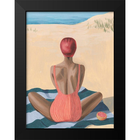 Pomello Beach I Black Modern Wood Framed Art Print by Popp, Grace