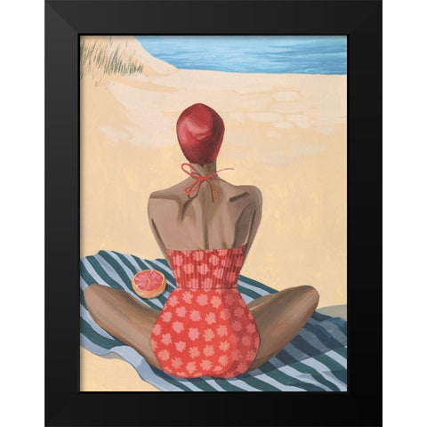Pomello Beach II Black Modern Wood Framed Art Print by Popp, Grace