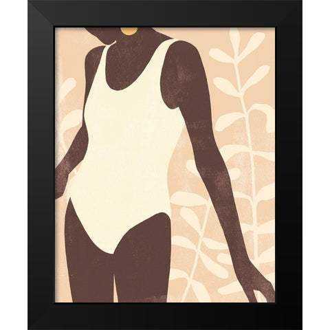 Sunbathers III Black Modern Wood Framed Art Print by Scarvey, Emma