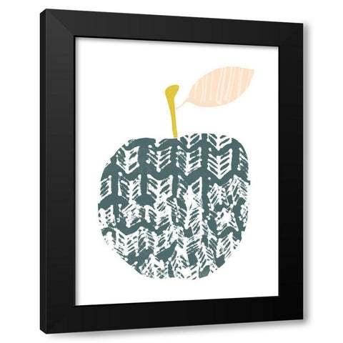 Cut Paper Fruit II Black Modern Wood Framed Art Print by Vess, June Erica