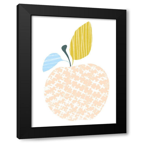 Cut Paper Fruit III Black Modern Wood Framed Art Print with Double Matting by Vess, June Erica