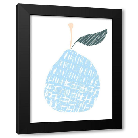 Cut Paper Fruit IV Black Modern Wood Framed Art Print with Double Matting by Vess, June Erica