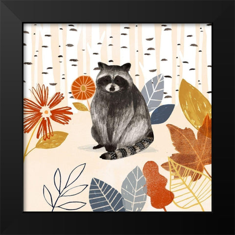 Cozy Autumn Woodland III Black Modern Wood Framed Art Print by Borges, Victoria