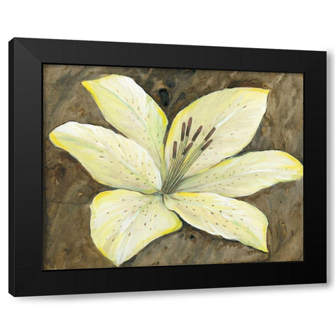 Neutral Lily I Black Modern Wood Framed Art Print with Double Matting by OToole, Tim