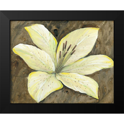 Neutral Lily I Black Modern Wood Framed Art Print by OToole, Tim