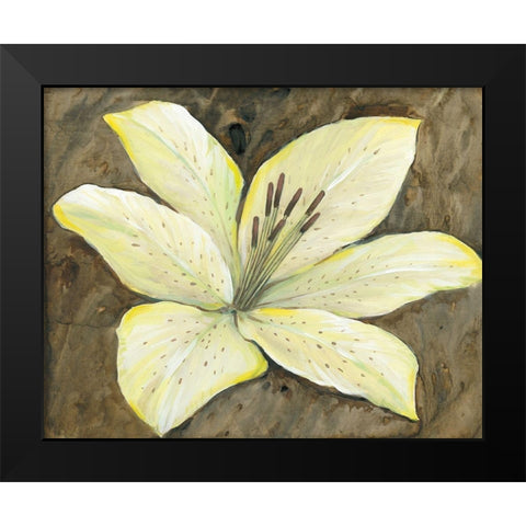 Neutral Lily II Black Modern Wood Framed Art Print by OToole, Tim