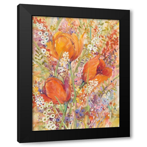 Spring Bloom I Black Modern Wood Framed Art Print by OToole, Tim