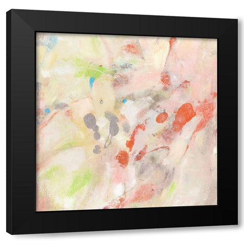 Coral Fusion I Black Modern Wood Framed Art Print with Double Matting by OToole, Tim