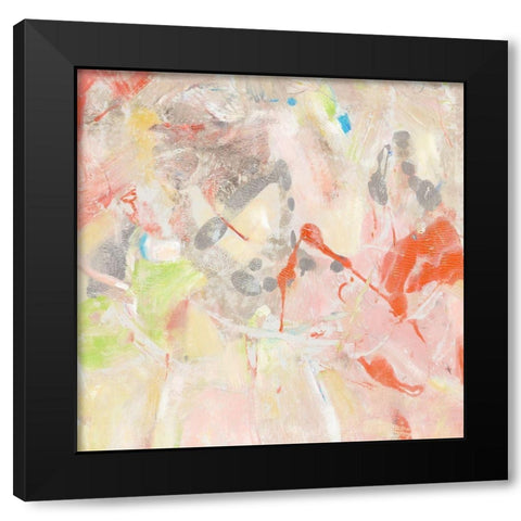 Coral Fusion II Black Modern Wood Framed Art Print by OToole, Tim