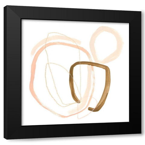 Minimal Vibration I Black Modern Wood Framed Art Print with Double Matting by Vess, June Erica