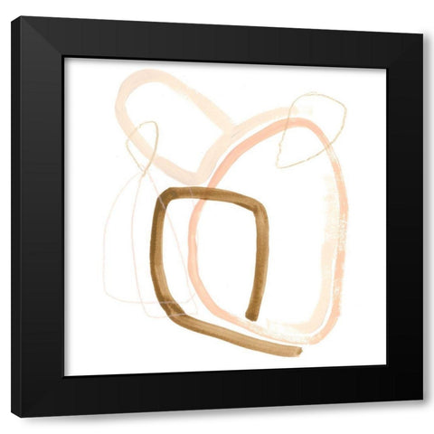 Minimal Vibration II Black Modern Wood Framed Art Print by Vess, June Erica
