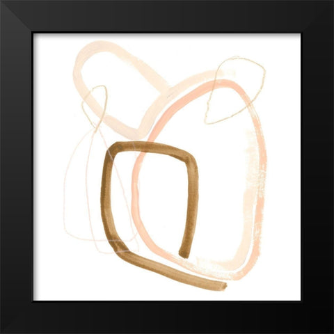 Minimal Vibration II Black Modern Wood Framed Art Print by Vess, June Erica
