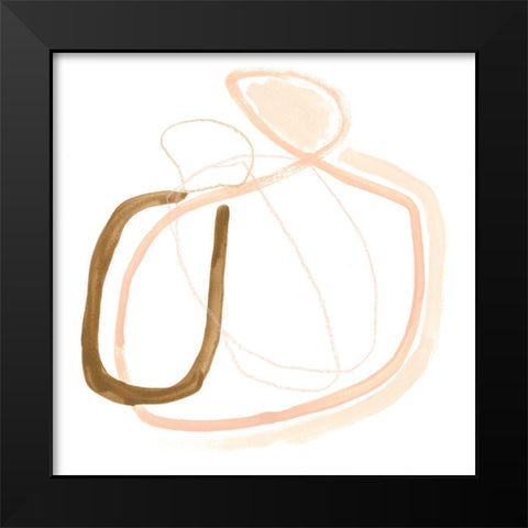 Minimal Vibration III Black Modern Wood Framed Art Print by Vess, June Erica