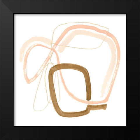 Minimal Vibration IV Black Modern Wood Framed Art Print by Vess, June Erica