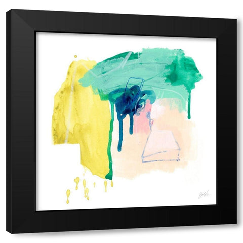 Correlary I Black Modern Wood Framed Art Print with Double Matting by Vess, June Erica