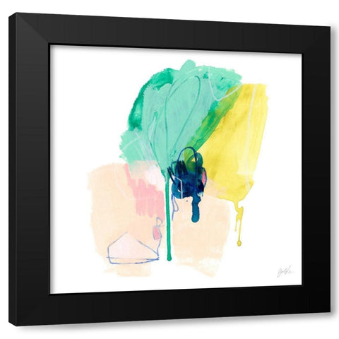 Correlary II Black Modern Wood Framed Art Print with Double Matting by Vess, June Erica