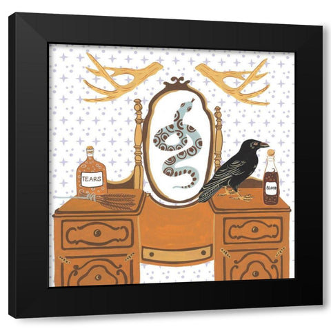 Halloween Prep I Black Modern Wood Framed Art Print with Double Matting by Wang, Melissa