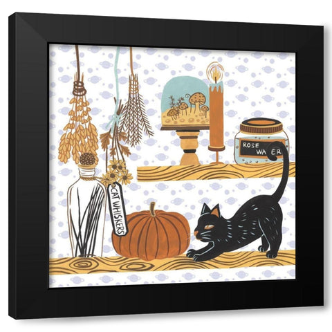 Halloween Prep IV Black Modern Wood Framed Art Print by Wang, Melissa