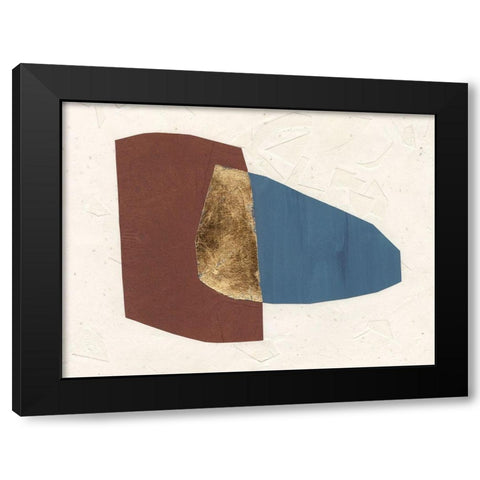 Organic Overlay I Black Modern Wood Framed Art Print with Double Matting by Stramel, Renee W.