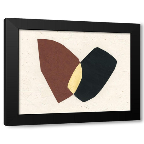 Organic Overlay II Black Modern Wood Framed Art Print by Stramel, Renee W.